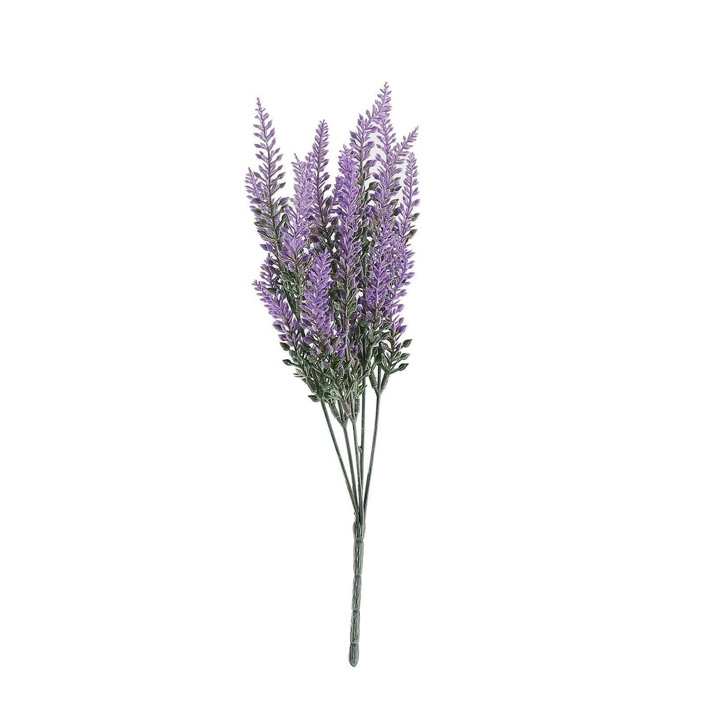 4 Bushes Artificial Lavender Lilac Flower Plant Stems Greenery Bouquet 14"